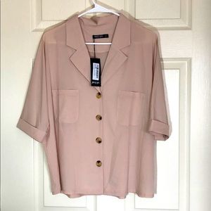 Nasty gal short sleeve blouse